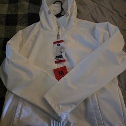 White Zip Up Hoodie