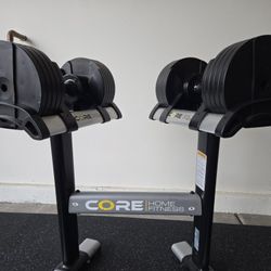 Adjustable dumbbell set (5lbs – 50lbs) WITH stand 