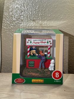 Lemax Puppy Kissing Booth Table Accent 63815