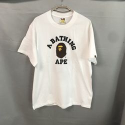 "BAPE College Tee
White"
