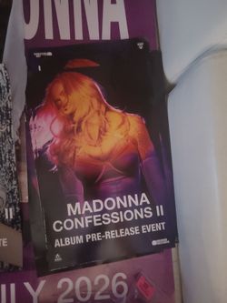 Madonna promo  prerelease poster
