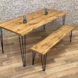 Live Edge Dining Set