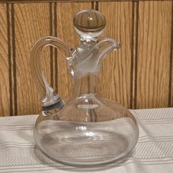 Jergens Glass Cruet with Stopper
