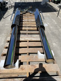 389 Oem stacks with flat tops 6"