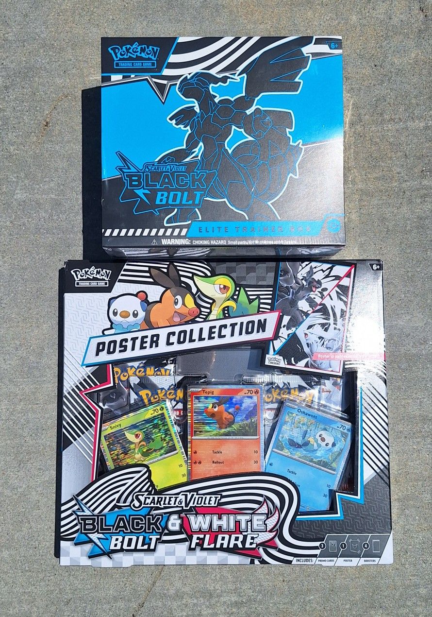 Pokemon Black Bolt ETB & Poster Collection