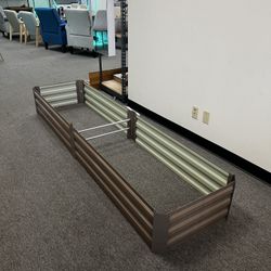 New In Box- 92.5” X 23.5” X 11.8” Raised Garden Bed For Vegetables. Metal Box Steel.