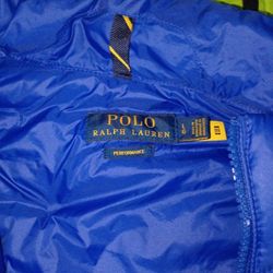 Blue Polo Jacket Zip Up 