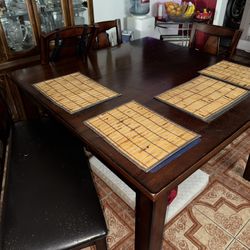 Wooden Table With Chairs