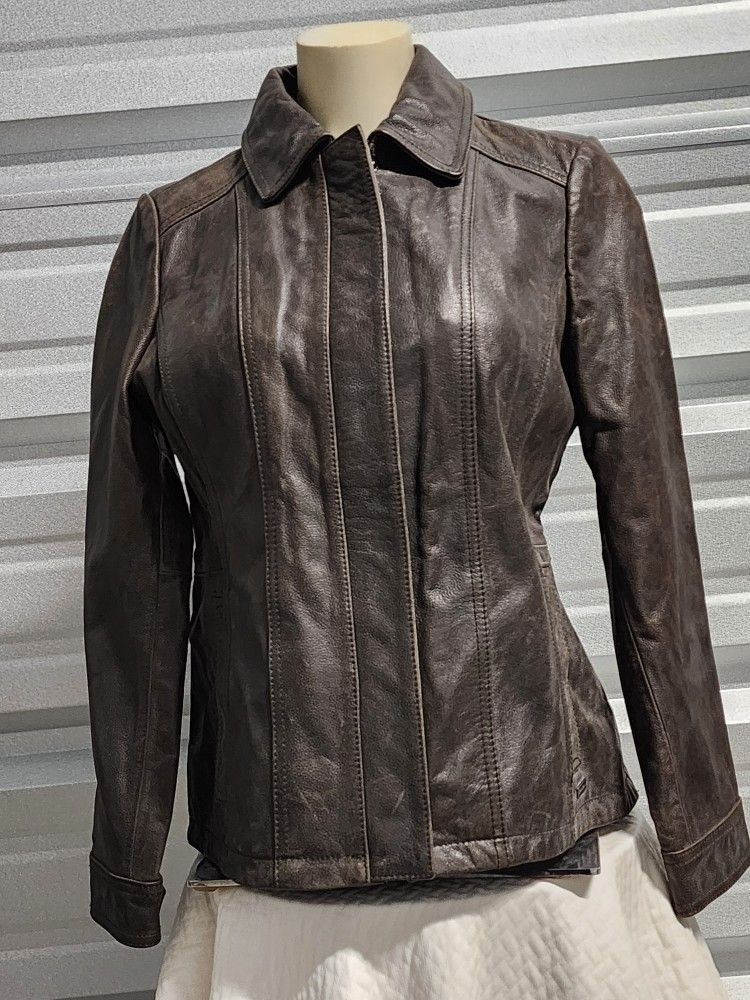 Eddie Bauer Women's Leather Jacket 