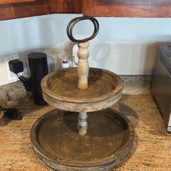 Wooden Tier Tray