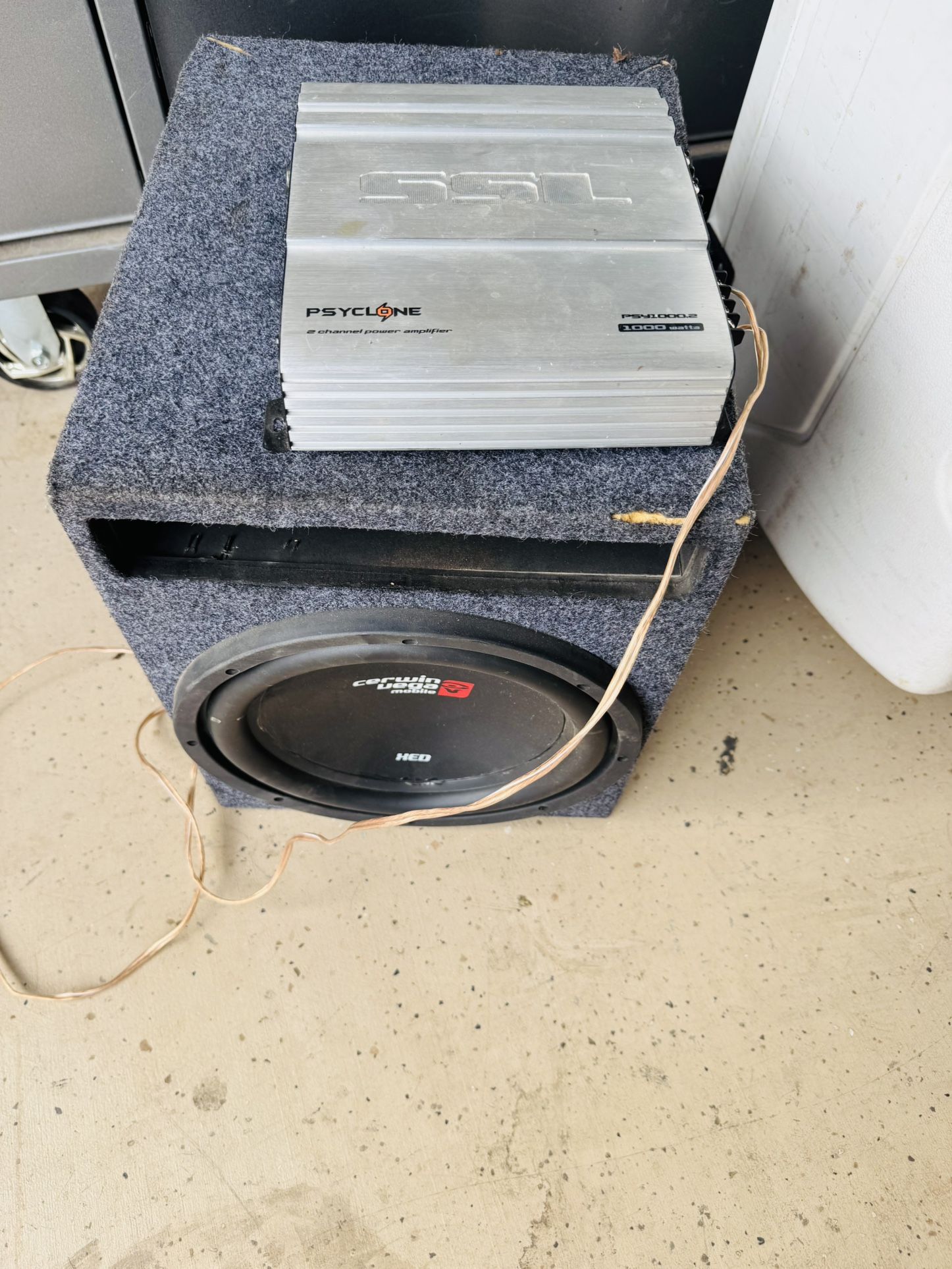 Amp And Subwoofer