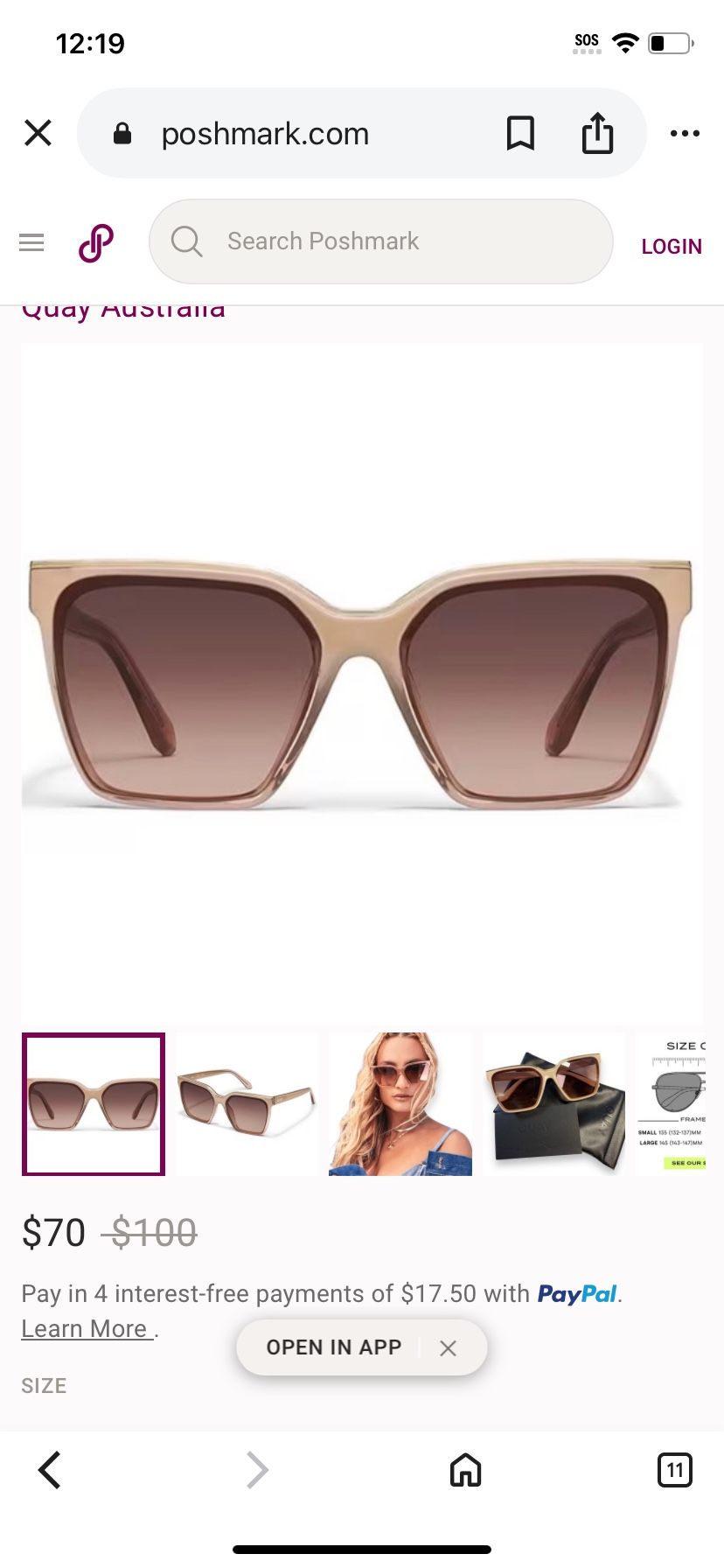 QUAY Level Up Sunglasses Chamomile Frame Dark Fawn Lens NWT QUAY Level Up Sunglasses Chamomile Frame Dark Fawn Lens NWT main image 3