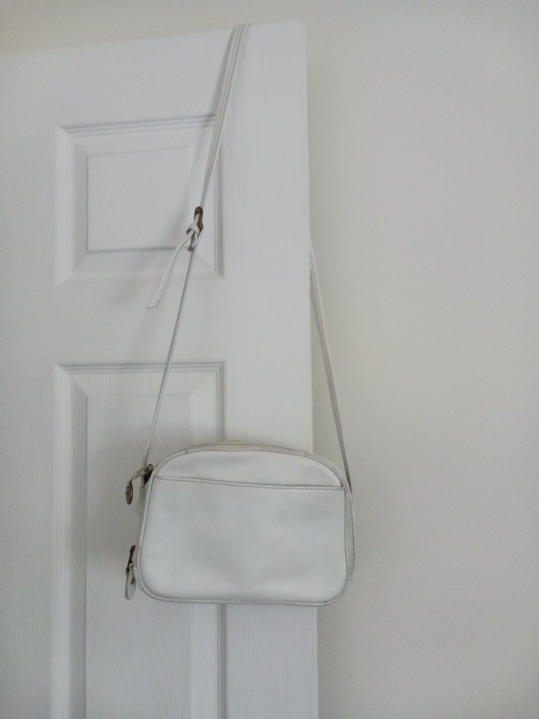 White leather Crossbody Bag