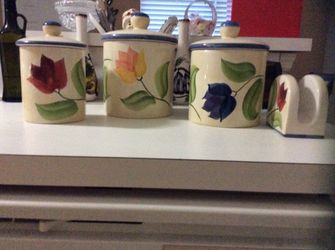 Canister Set with napkin holder