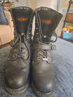 Mens Harley Davidson Faded Glory boots size 9