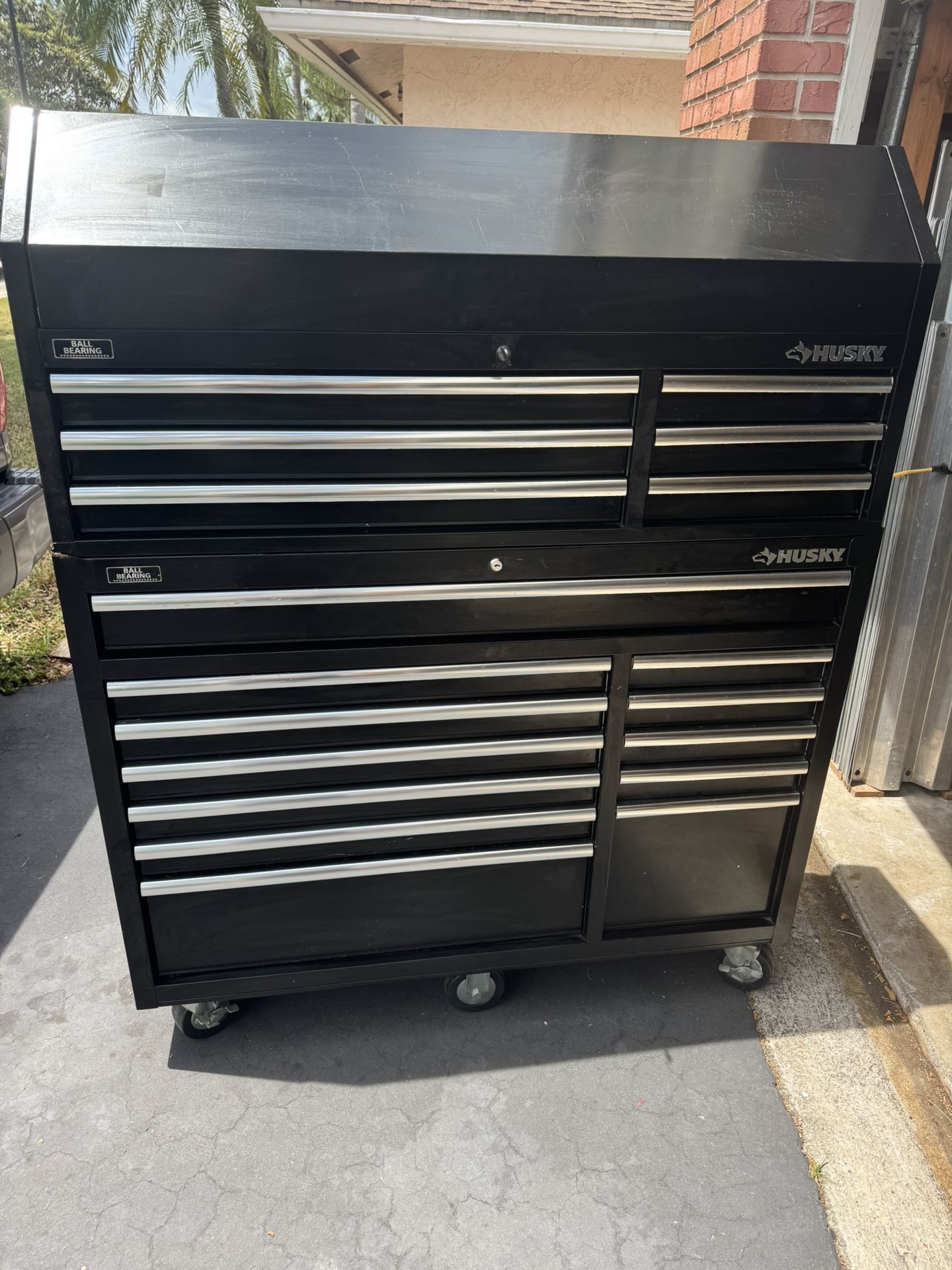 Husky 52” 18 Drawer + Hutch