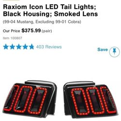 2004 Mustang GT Tail Lights