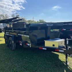 Southland 6 × 12 Low Side Dump Trailer 14k