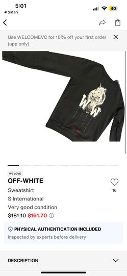 Off white wolf sweatshirt outlet