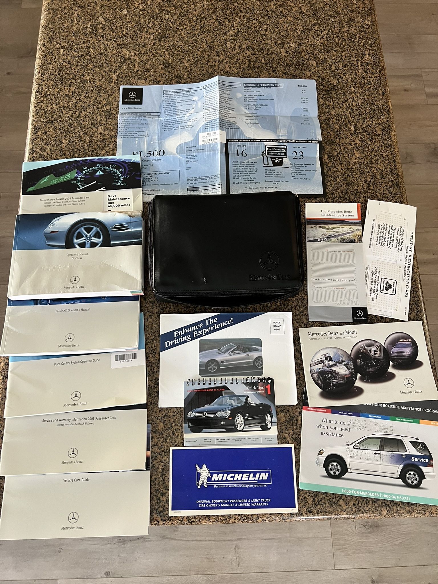 Owners Manual Complete 2005 Mercedes SL500