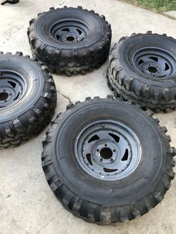 All Terrian Tires And Rims 33 X 12.50 -15LT