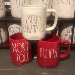 Rae Dunn Christmas Mugs UFS