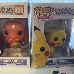 Charmander & Pikachu Funko Pops