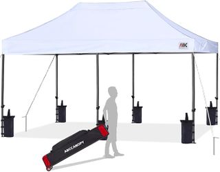 ABCCANOPY Patio Pop Up Canopy Tent 8x16 Commercial-Series (White)