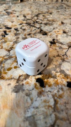 White dice Container