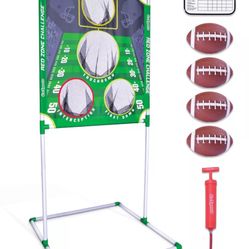 GoSports Red Zone Challenge Indoor Outdoor Football Target Toss Game Set