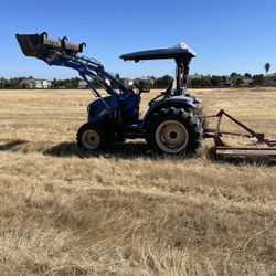 Tractor Mower And Discing 