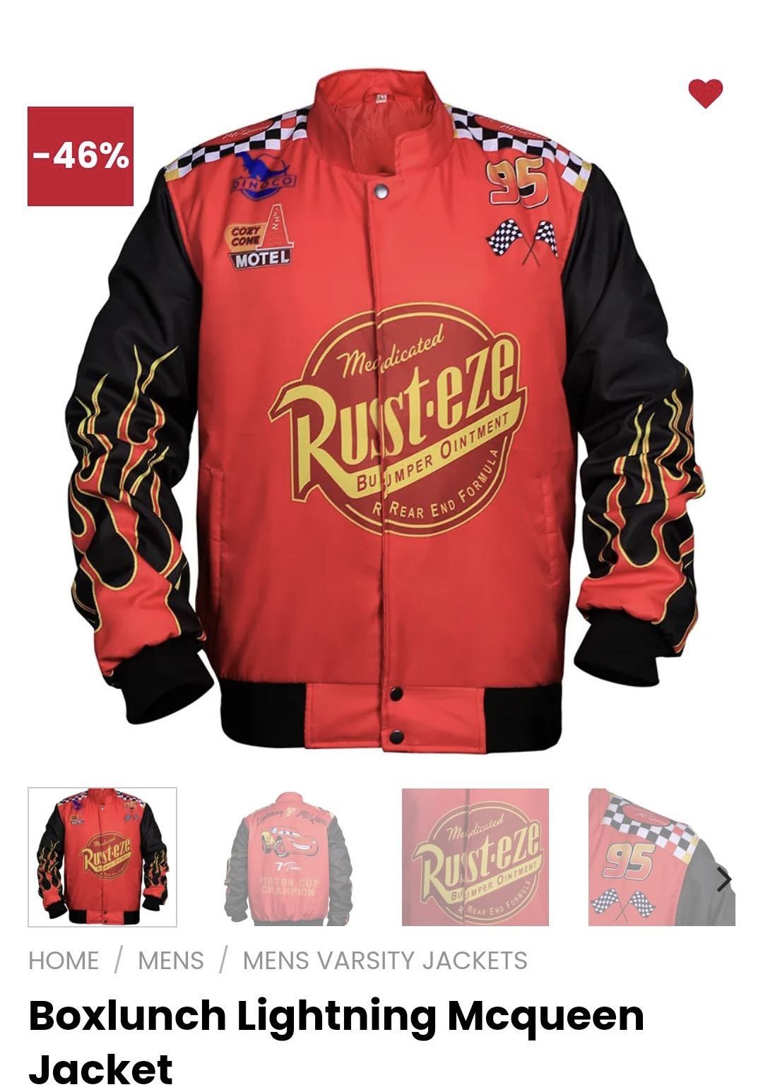 Rust.eze Lightning Mcqueen Jacket