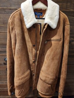 Ralph Lauren Polo Classic Shearling Car Coat 