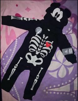 Mickey Mouse Skeleton Halloween Baby Costume