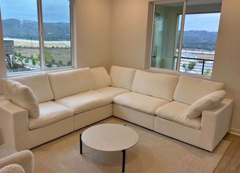White cloud couch 5pc