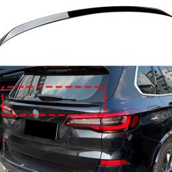 For 2019-2024 BMW G05 X5 Rear Trunk Lip Spoiler Middle Wing Body Kit Gloss Black