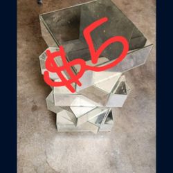 Modern Square Layered Mirror Table