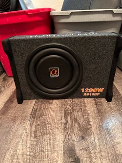 Alphasonik AS10DF 1200W Subwoofer in Enclosure
