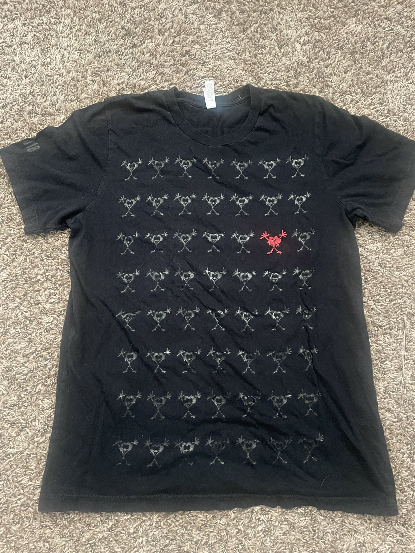 Pearl Jam 2018 Stickman Fan Club T-Shirt L
