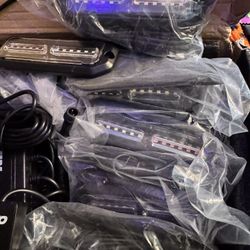 Vehicle Security Lights, (White And Amber)