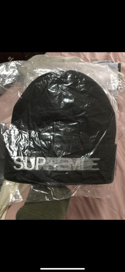 Supreme Black Motion Logo Beanie
