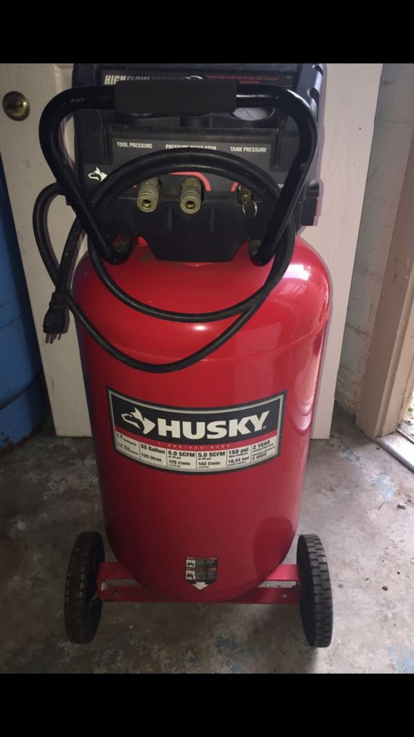 Air compressor husky 33 gallon tank for Sale in Spring Hill, FL OfferUp