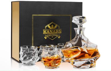 Crystal Whiskey Decanter Set