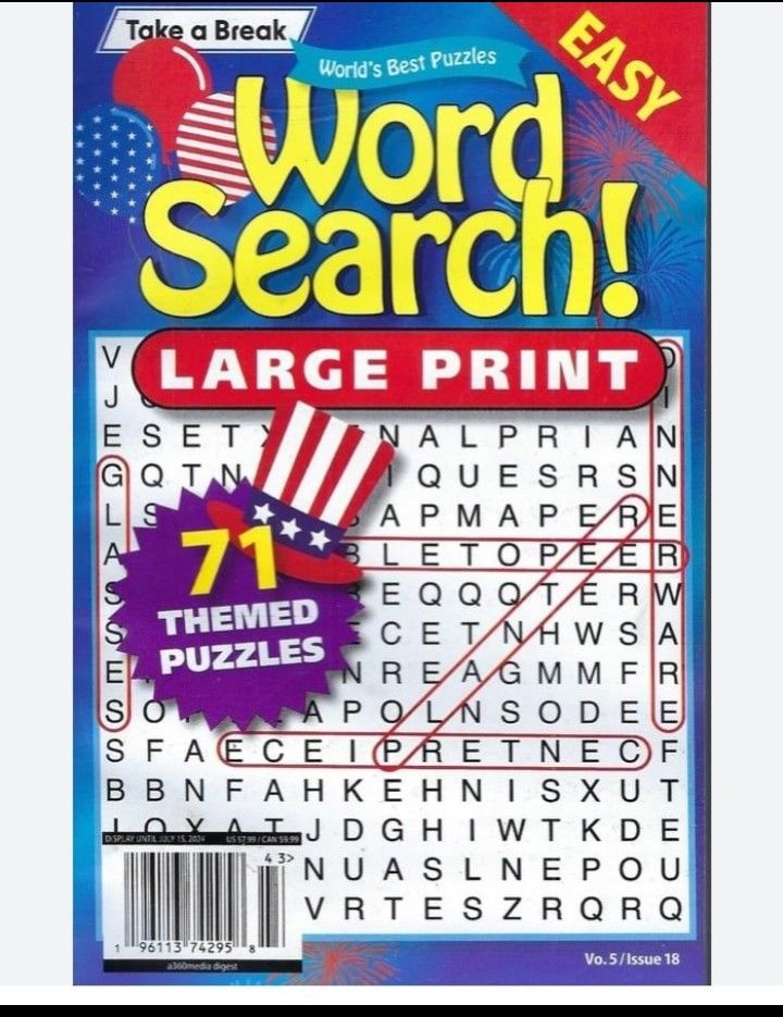 WORD search large print digest issue 18