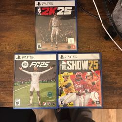 Ps5 Games. MLB 25, NBA 2k 25, FIFA 25