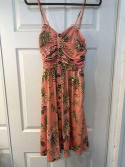 Pink Dress With Flowers