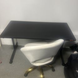 desk and chair great office furniture sleek with a touch of comfort will deliver straight to your door 100 bucks