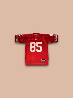 Vintage San Francisco 49ers Vernon Davis #85 NFL Reebok jersey red mens large