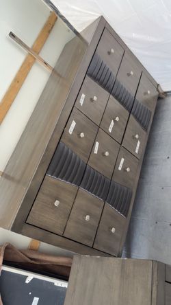Queen modern bed set and 12 inch mattress ,