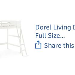 Loft bed full size with mattress